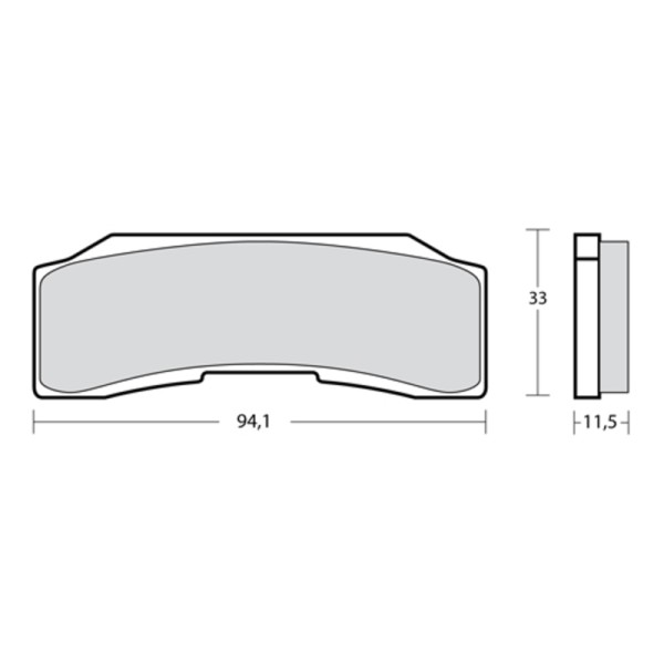 Plaquettes de frein BREMBO UPGRADE Z03 Métal Fritté - 07B36640