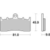 Plaquettes de frein BREMBO route métal fritté - 07GR62LA