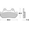 Plaquettes de frein BREMBO route métal fritté - 07HO10SP