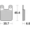 Plaquettes de frein BREMBO route carbone céramique - 07BB1205