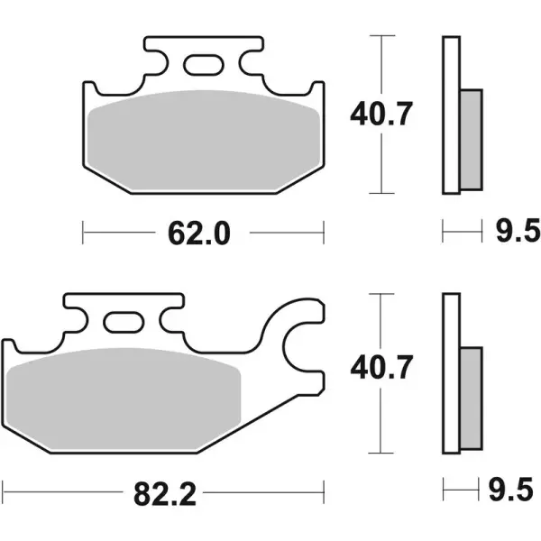 Plaquettes de frein BREMBO Off-Road métal fritté - 07GR49SD
