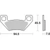 Plaquettes de frein BREMBO Off-Road métal fritté - 07GR53SD