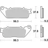 Plaquettes de frein BREMBO route carbone céramique - 07HO13CC