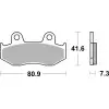 Plaquettes de frein BREMBO Off-Road métal fritté - 07HO15SX