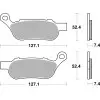 Plaquettes de frein BREMBO route métal fritté - 07HD07SP