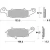 Plaquettes de frein BREMBO route carbone céramique - 07KA1807