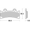 Plaquettes de frein BREMBO type 07YA32 SR métal fritté - sport
