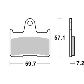 Plaquettes de frein BREMBO métal fritté - 07KS06SP