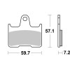 Plaquettes de frein BREMBO métal fritté - 07KS06SP