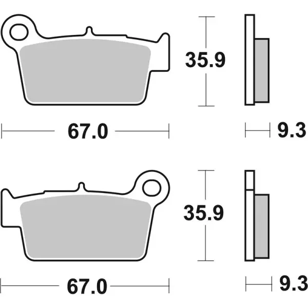 Plaquettes de frein BREMBO Off-Road métal fritté - 07YA41SD
