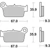 Plaquettes de frein BREMBO Off-Road métal fritté - 07YA41SD
