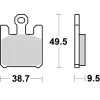 Plaquettes de frein BREMBO carbone céramique - 07SU26RC