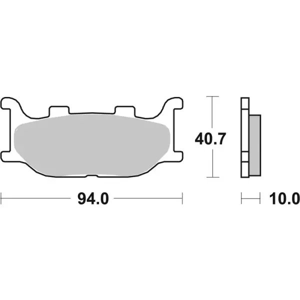 Plaquettes de frein BREMBO route carbone céramique - 07YA3408