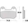 Plaquettes de frein BREMBO route carbone céramique - 07BB2507