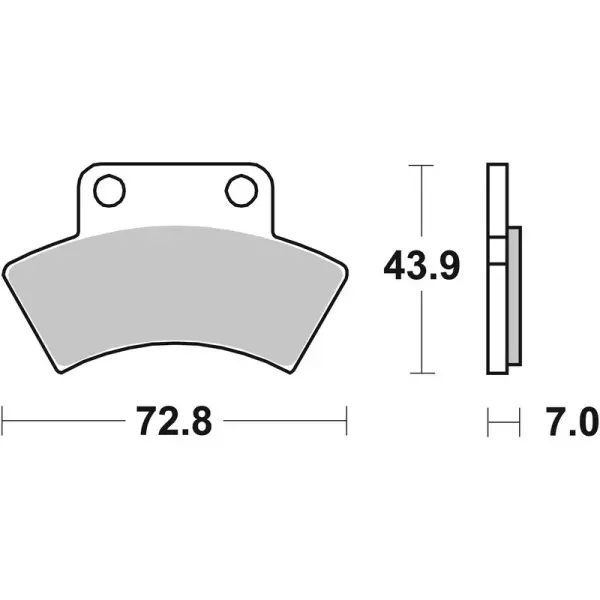 Plaquettes de frein BREMBO Off-Road métal fritté - 07PO03SD