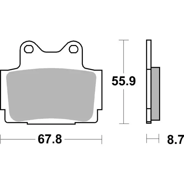 Plaquettes de frein BREMBO route métal fritté - 07YA12SP