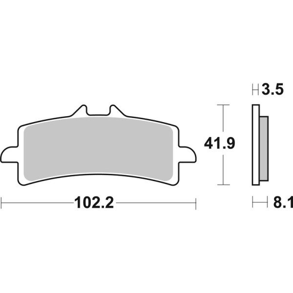 Plaquettes de frein BREMBO route métal fritté - 07BB37LA