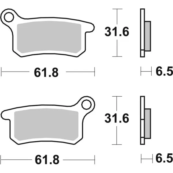 Plaquettes de frein BREMBO Off-Road métal fritté - 07GR69SD