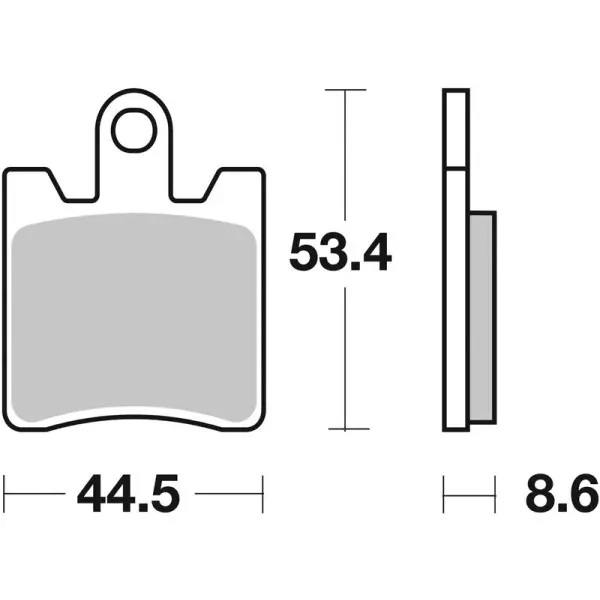 Plaquettes de frein BREMBO route carbone céramique - 07YA09CC