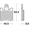Plaquettes de frein BREMBO route carbone céramique - 07YA09CC