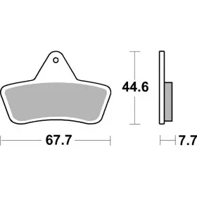 Plaquettes de frein BREMBO Off-Road métal fritté - 07GR54SX
