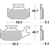 Plaquettes de frein BREMBO Off-Road métal fritté - 07GR73SD