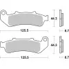Plaquettes de frein BREMBO route métal fritté - 07HO39SA