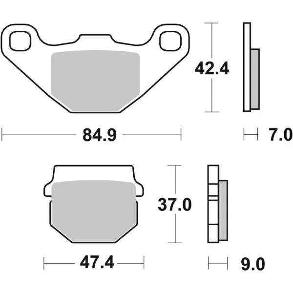 Plaquettes de frein BREMBO Off-Road métal fritté - 07KA07SX