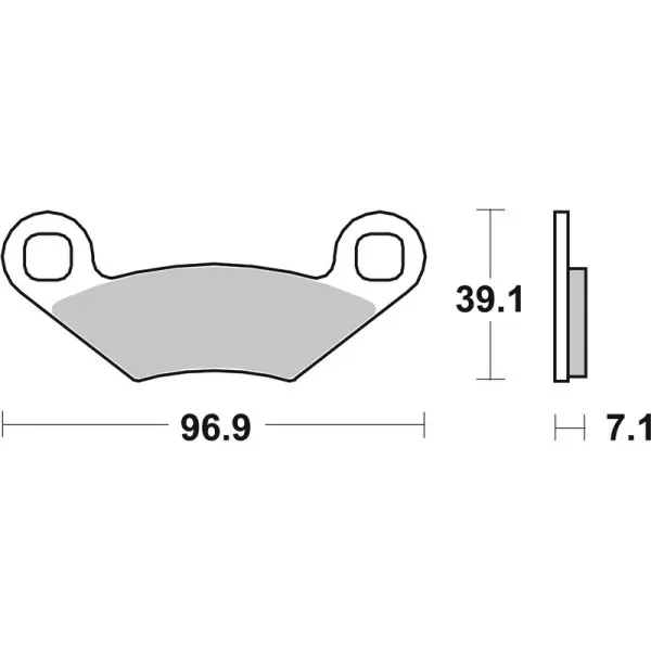 Plaquettes de frein BREMBO Off-Road métal fritté - 07PO01SX