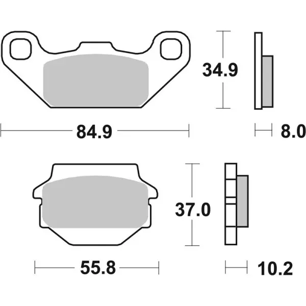 Plaquettes de frein BREMBO Off-Road métal fritté - 07SU11SD