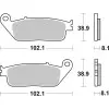 Plaquettes de frein BREMBO route carbone céramique - 07HO3005