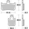 Plaquettes de frein BREMBO type 07YA46 SR métal fritté - sport