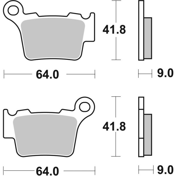 Plaquettes de frein BREMBO Off-Road TT carbone céramique - 07BB27TT