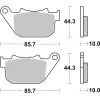 Plaquettes de frein BREMBO route métal fritté - 07HD14SP