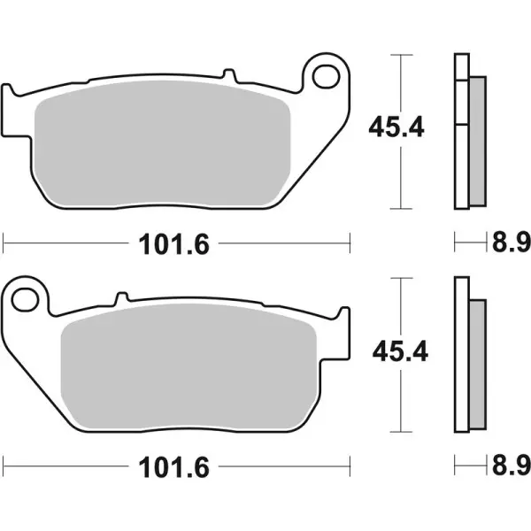 Plaquettes de frein BREMBO route métal fritté - 07HD13SA