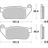 Plaquettes de frein BREMBO route métal fritté - 07HD13SA