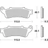 Plaquettes de frein BREMBO route métal fritté - 07HO43SP