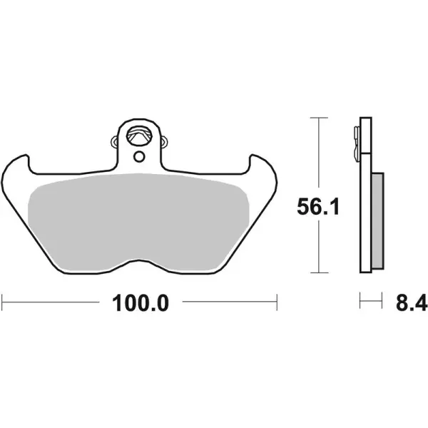 Plaquettes de frein BREMBO route métal fritté - 07BB24SA