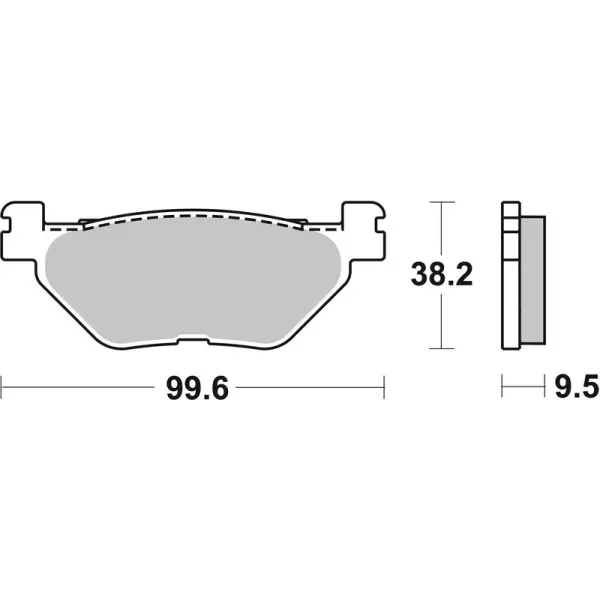 Plaquettes de frein BREMBO route métal fritté - 07YA39SP