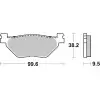 Plaquettes de frein BREMBO route métal fritté - 07YA39SP