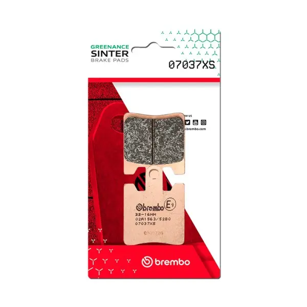 Plaquettes de frein BREMBO Scooter métal fritté - 07037XS