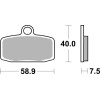 Plaquettes de frein BREMBO Off-Road métal fritté - 07GR20SD