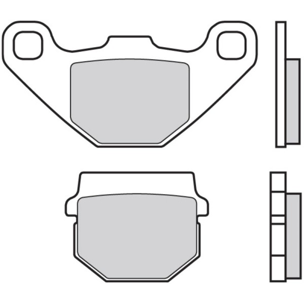 Plaquettes de frein BREMBO Scooter carbone céramique - 07026