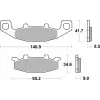Plaquettes de frein BREMBO route carbone céramique - 07KA0933