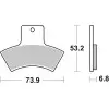 Plaquettes de frein BREMBO Off-Road métal fritté - 07PO04SD