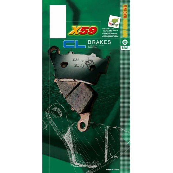 Plaquettes de frein CL BRAKES Off-Road métal fritté - 2249X59