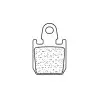 Plaquettes de frein CL BRAKES Racing métal fritté - 1180C60