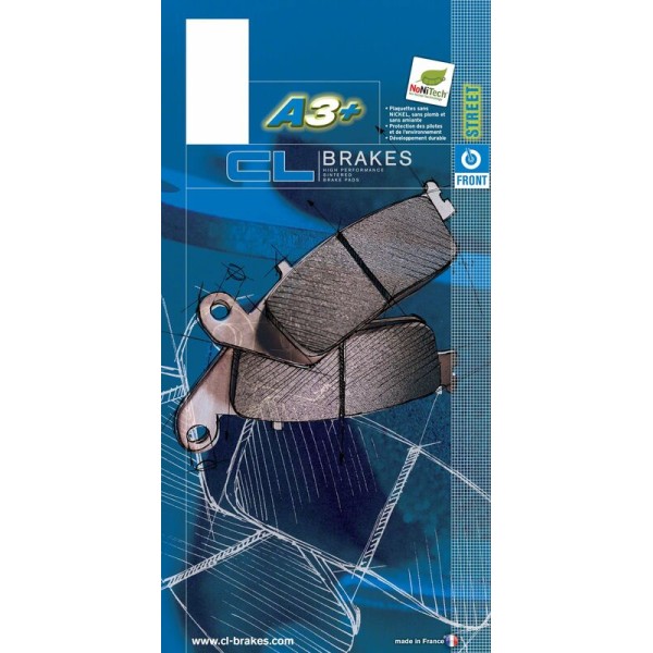 Plaquettes de frein CL BRAKES route métal fritté - 2310A3+