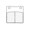 Plaquettes de frein CL BRAKES Racing métal fritté - 2282RX3