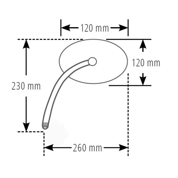 Rétroviseur de guidon HIGHSIDER smart Kawasaki - chrome